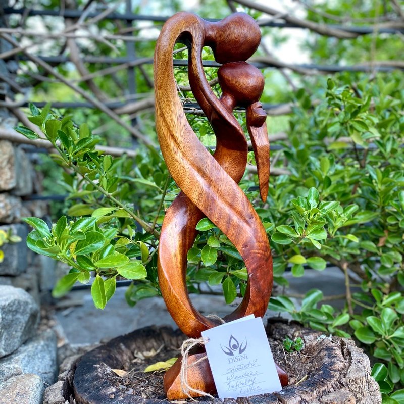 Statueta Wooden Infinity Lovers, XL